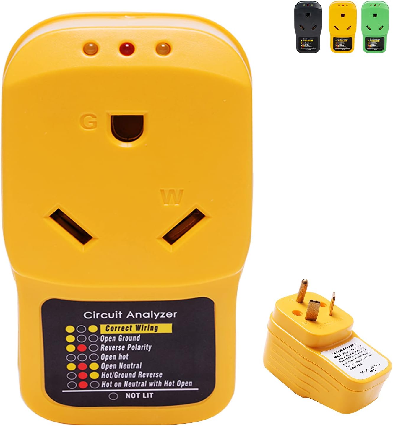 30 Amp RV Surge Protector Circuit Analyzer with LED Indicator Lights, 1050J, Pack of 2 Y743