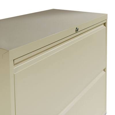 Two-Drawer Lateral File Cabinet, Putty T67485