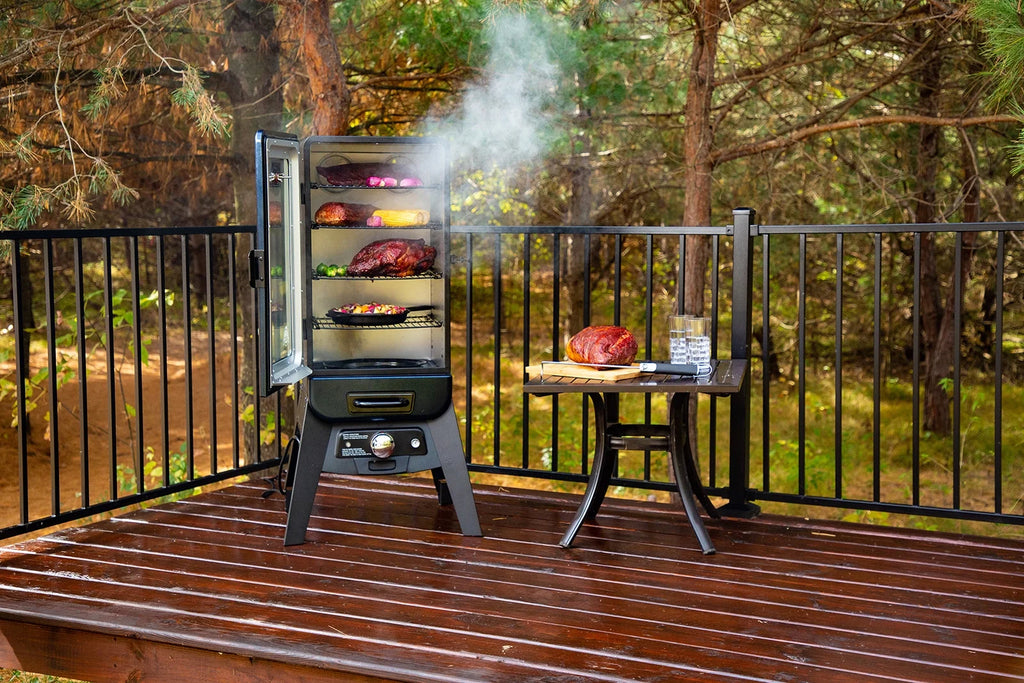 Blue Hammertone Vertical Smoker R778071