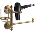 Brushed Bronze Hair Dryer Holder and Organizer Z80136