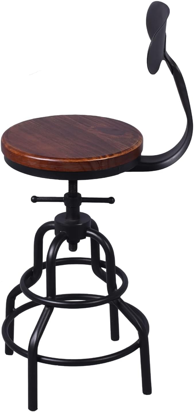 Industrial Vintage Bar Stool, 27 Inch, Set of 2 K9453