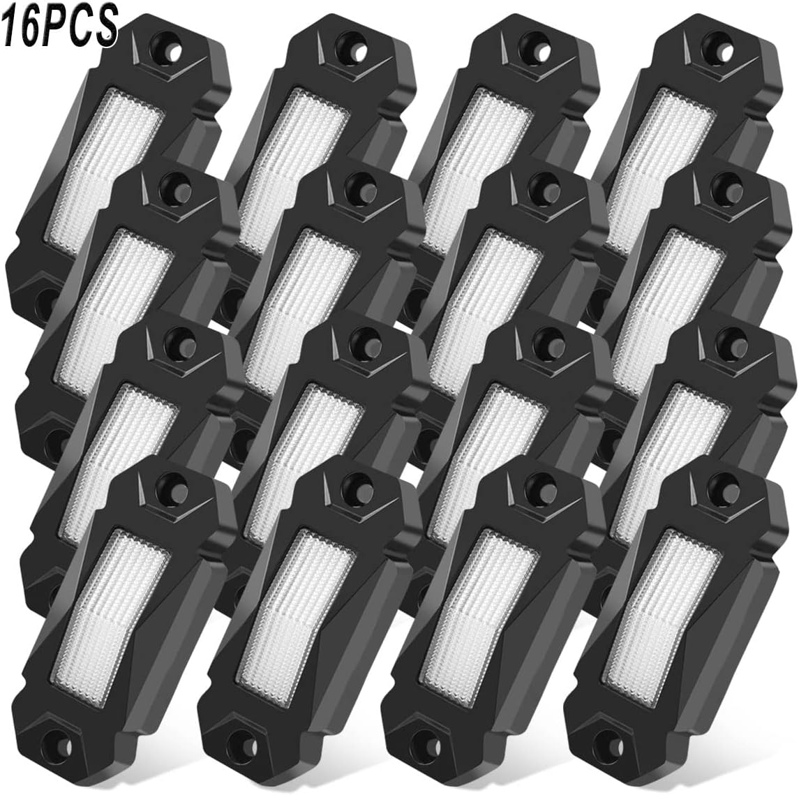 White 30PCS LED Rock Lights for Car Truck ATV UTV SUV I1937