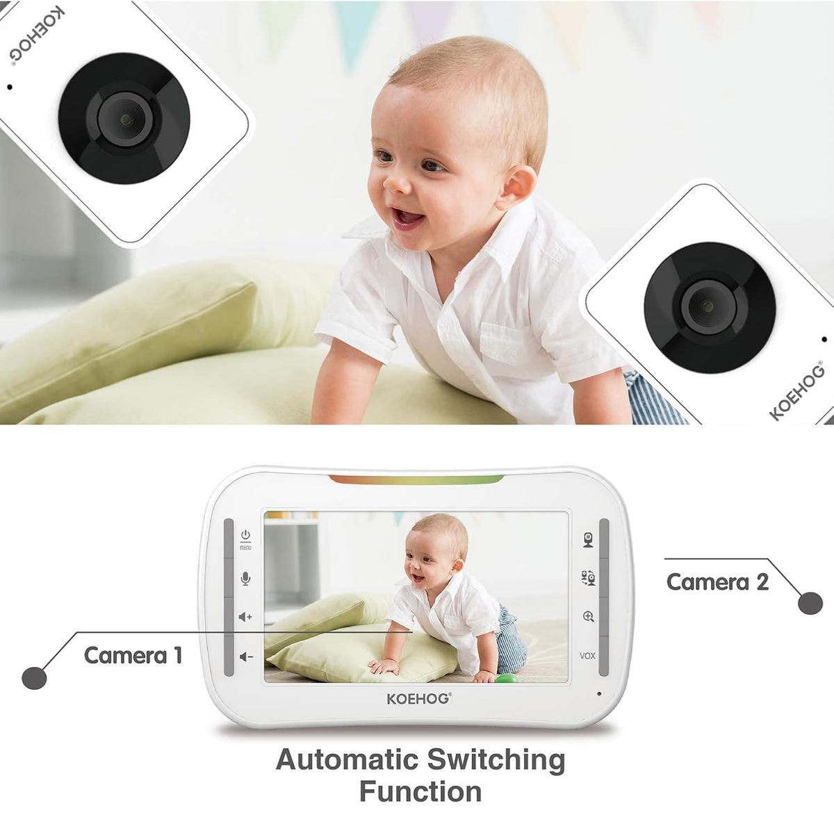 4.3 High Resolution Screen Video Baby Monitor L363694