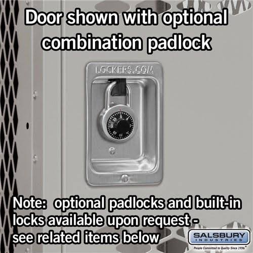 12x22 Wide Double Tier Vented Metal Locker O262669