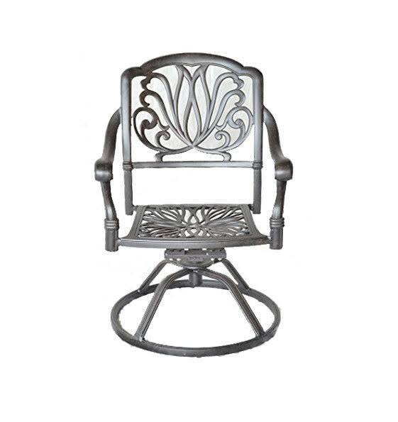 Swivel Rocker Cast Aluminum Outdoor Dining Chairs V877395