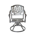 Swivel Rocker Cast Aluminum Outdoor Dining Chairs V877395