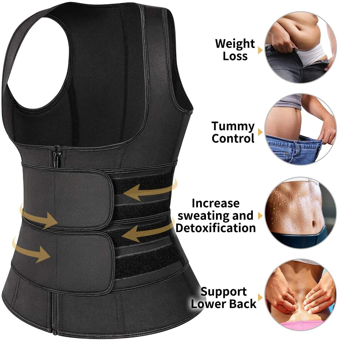 Neoprene Waist Trainer Shapewear Vest Belt P976138