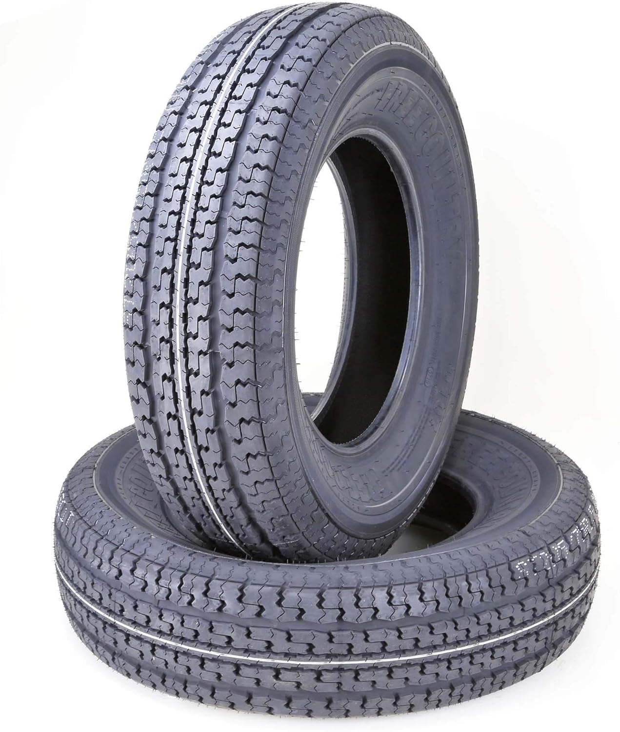 5 Trailer Tires ST175/80R13 6PR Load Range C with Scuff Guard I725