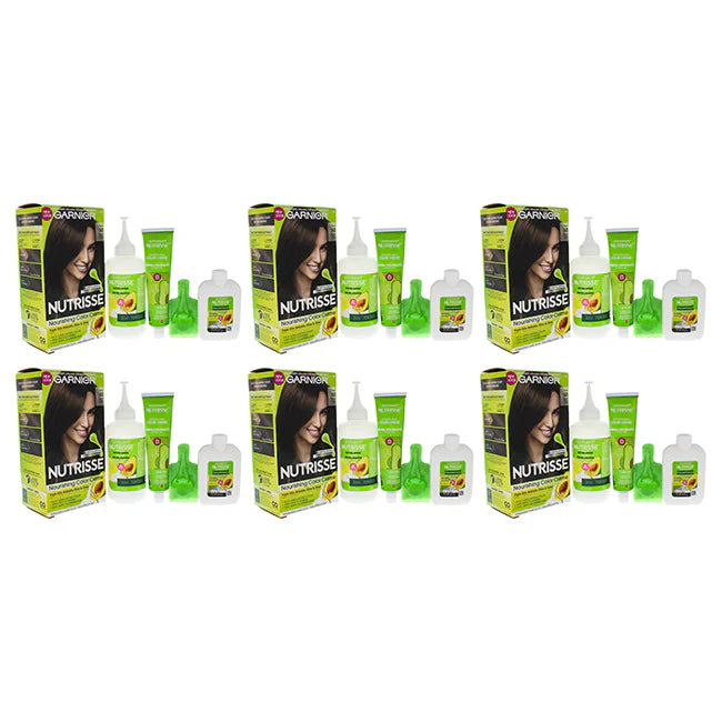 50 Medium Natural Brown Hair Color Creme, Pack of 6 E887