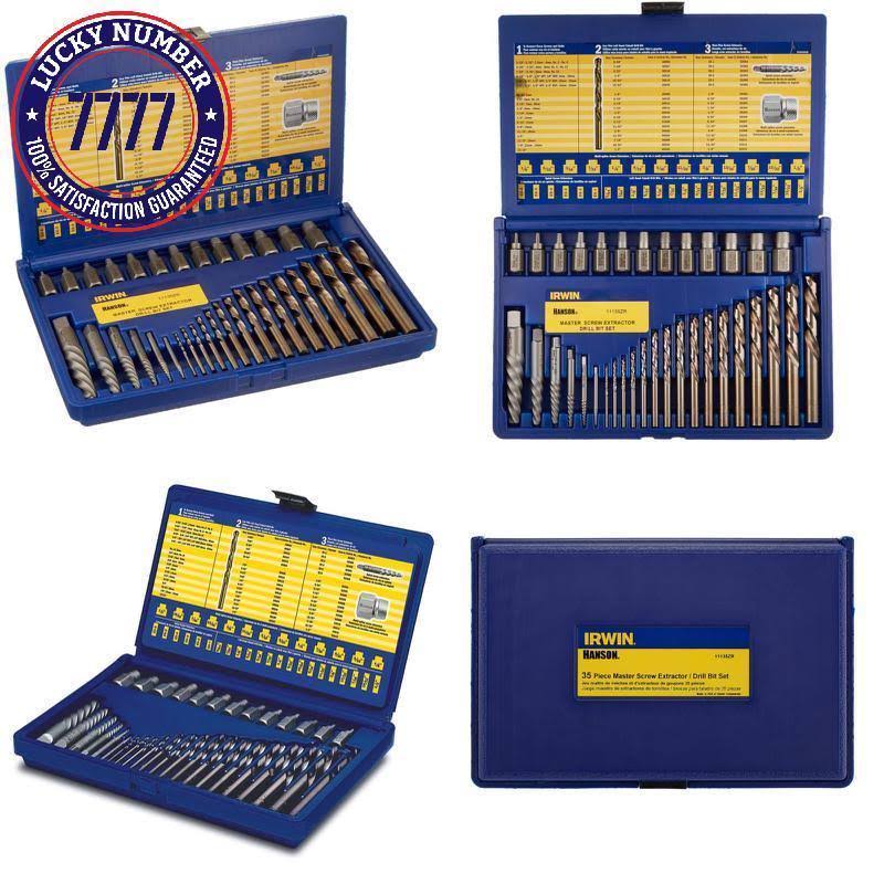 35-Piece Screw Extractor Drill Bit Set Y275