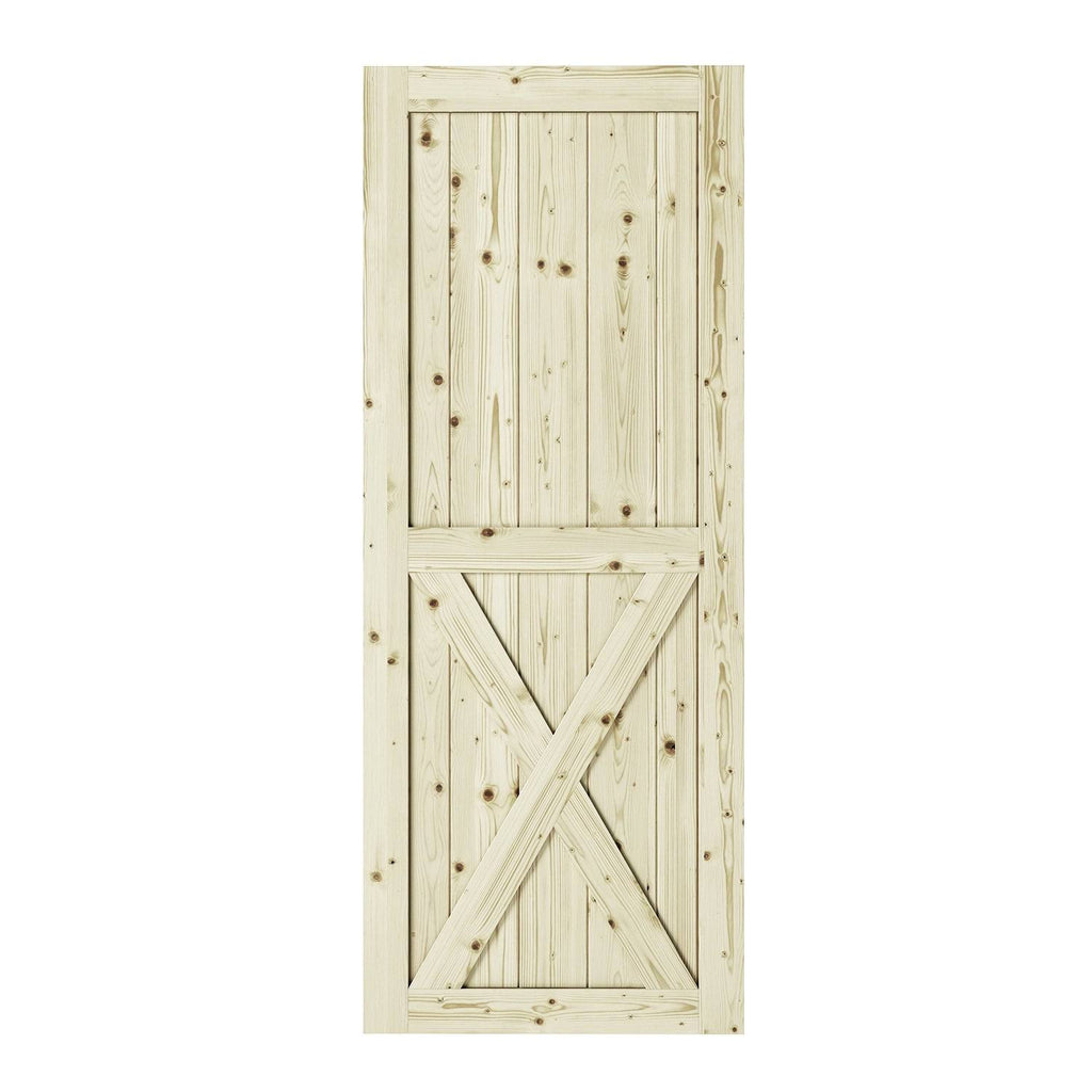 Unfinished Pine Barn Door Slab 37 in. K92638