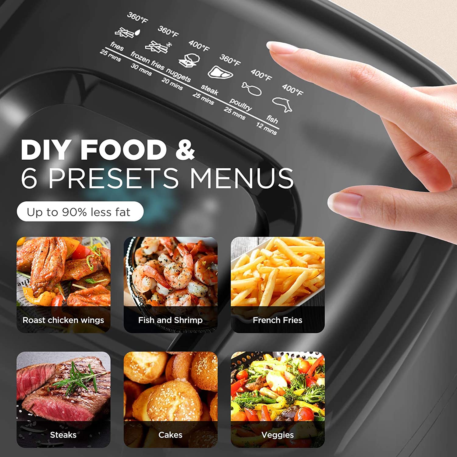 7.8 QT Air Fryer Dehydrator Z460