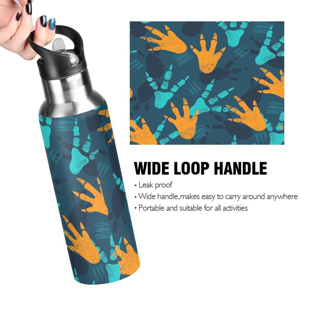 Stainless Steel Insulated Water Bottle with Straw Lid D65381