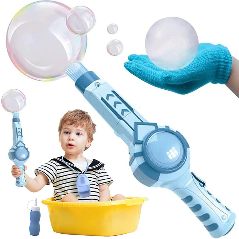 Blue Bubble Wand with Gloves N644008