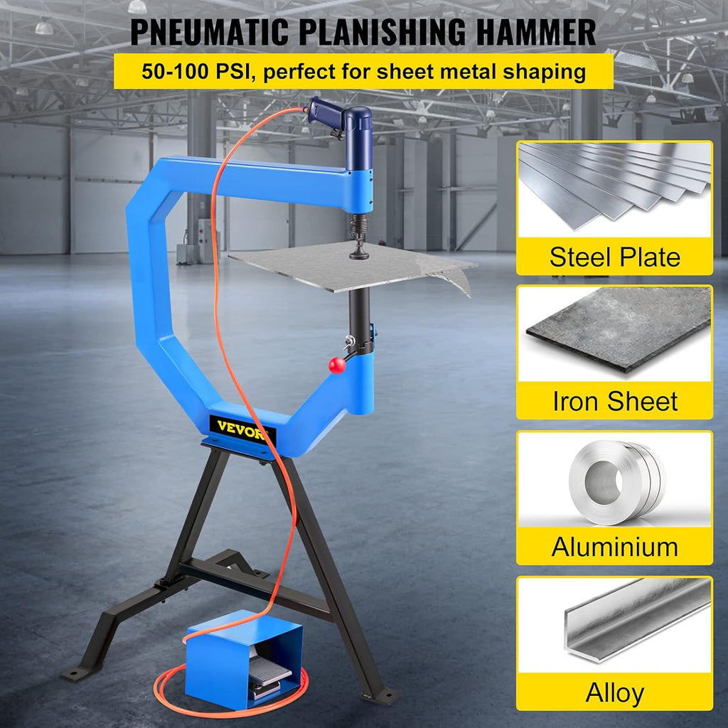 Pneumatic Planishing Hammer with Foot Pedal and Steel Stand Z526088