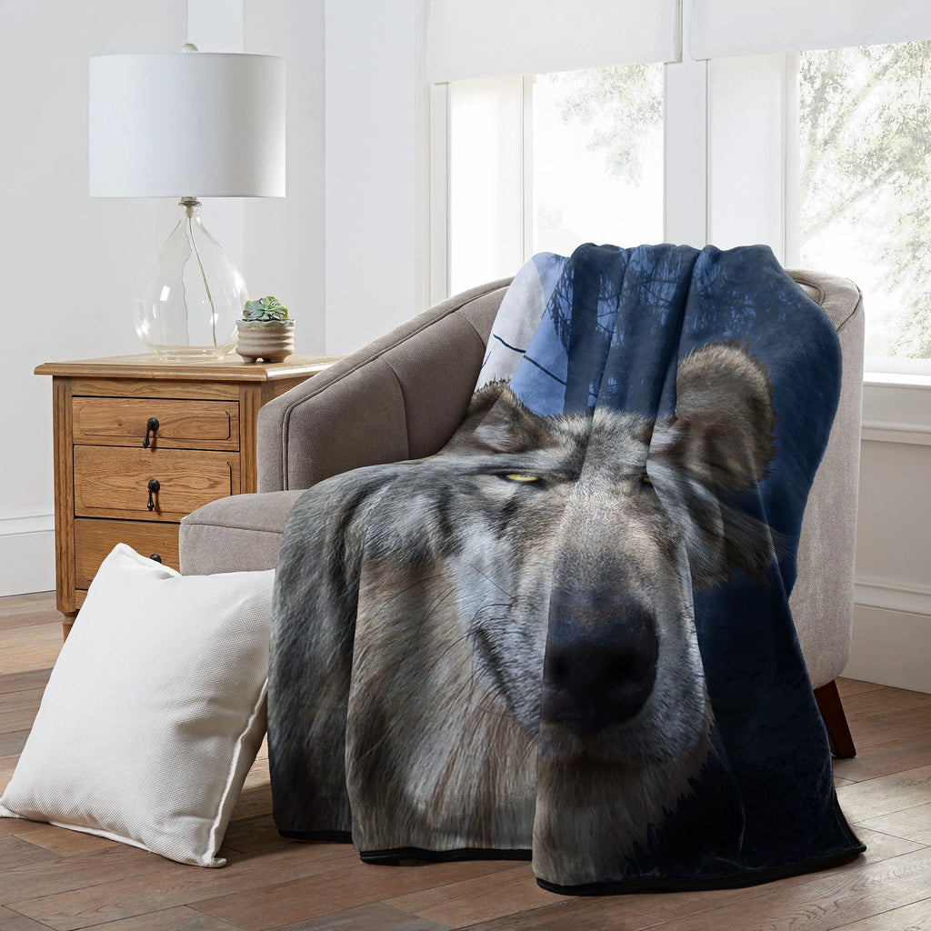 Oversized Raschel Throw Blanket, 60 x 80 inches Z148