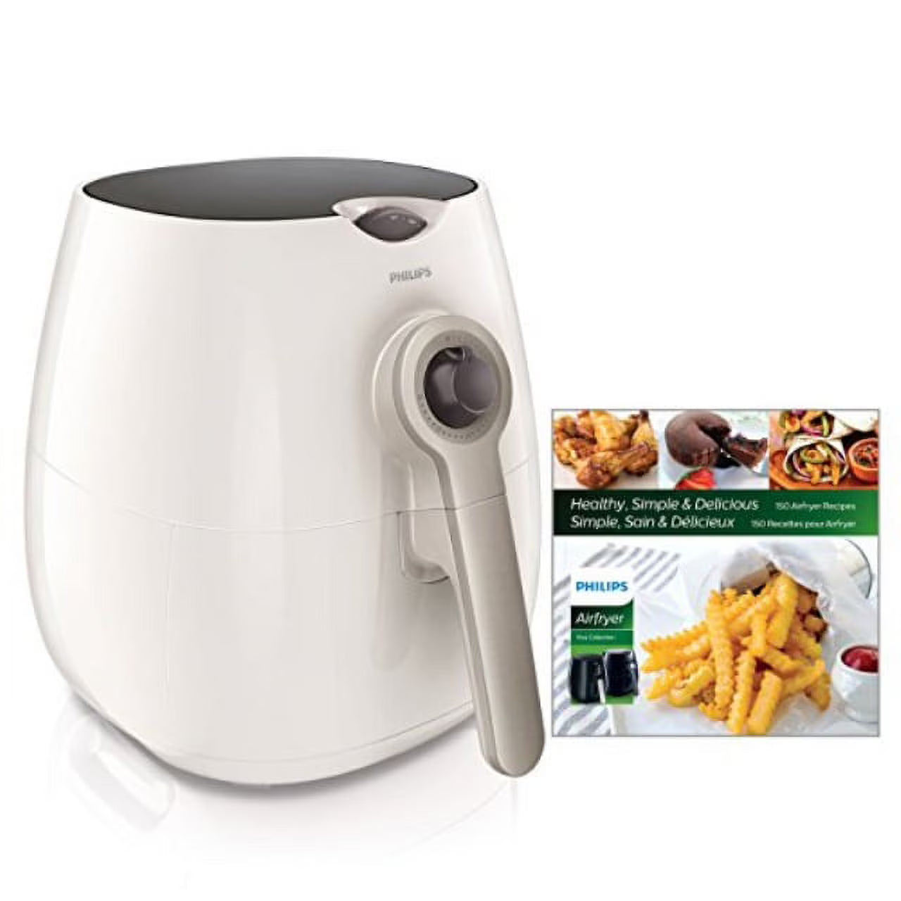 White Airfryer with Cookbook T43269