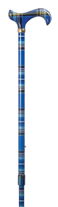 Blue Tartan Cane O651758