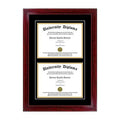 Double Diploma Frame with Cherry Frame V36538