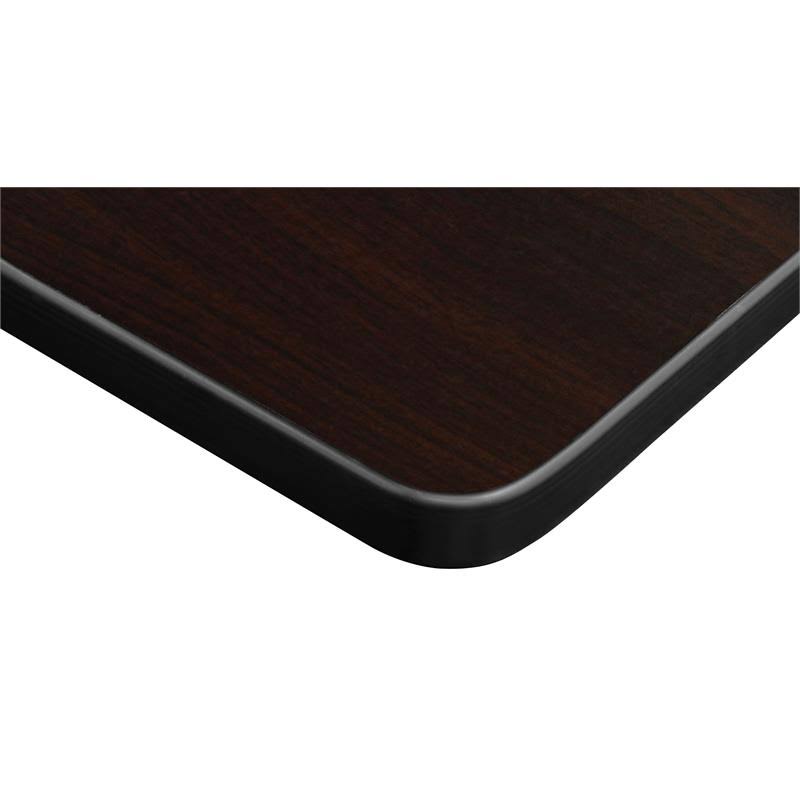 Mocha Walnut Flip Top Mobile Training Table W6506