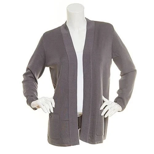 Black Open Front Cardigan F723210