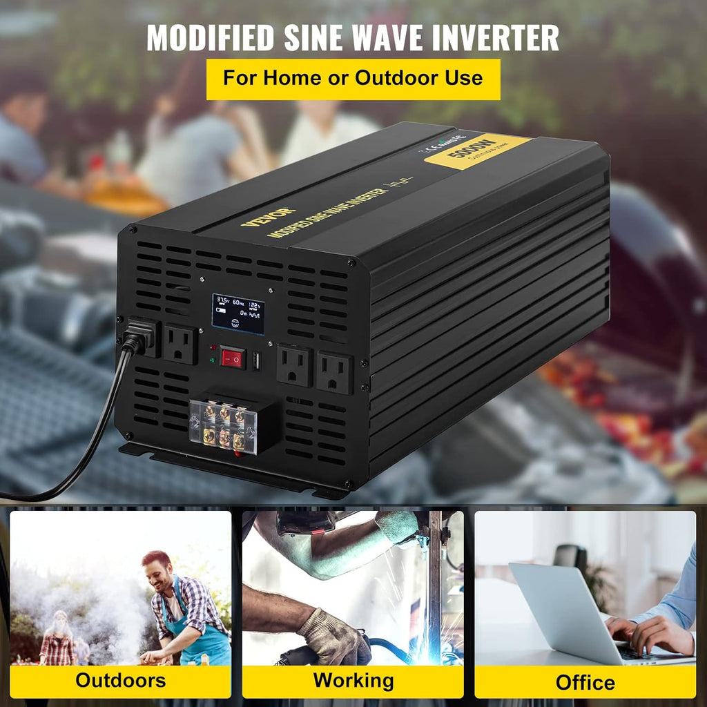 5000W Modified Sine Wave Power Inverter with LCD Remote Controller E791