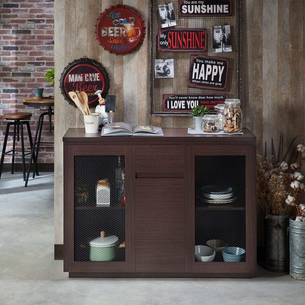 Walnut 2-Shelf Dining Buffet X612553