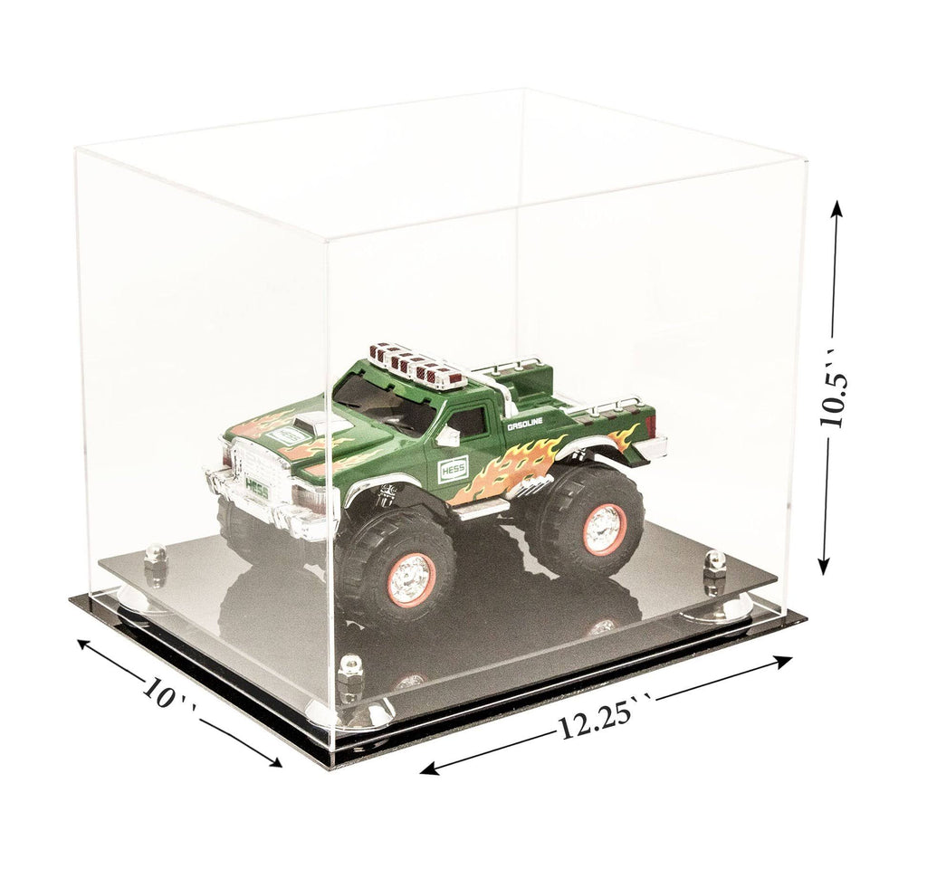 Clear Acrylic Display Case with Black Risers O666