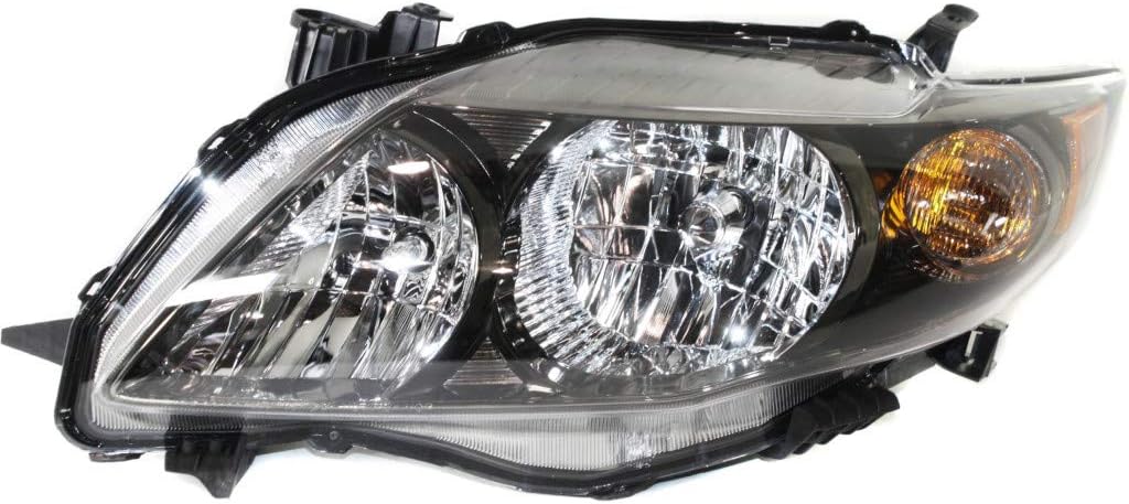 Passenger Side Headlight Assembly for Toyota Corolla 2009 2010 S/XRS Model USA Built W654