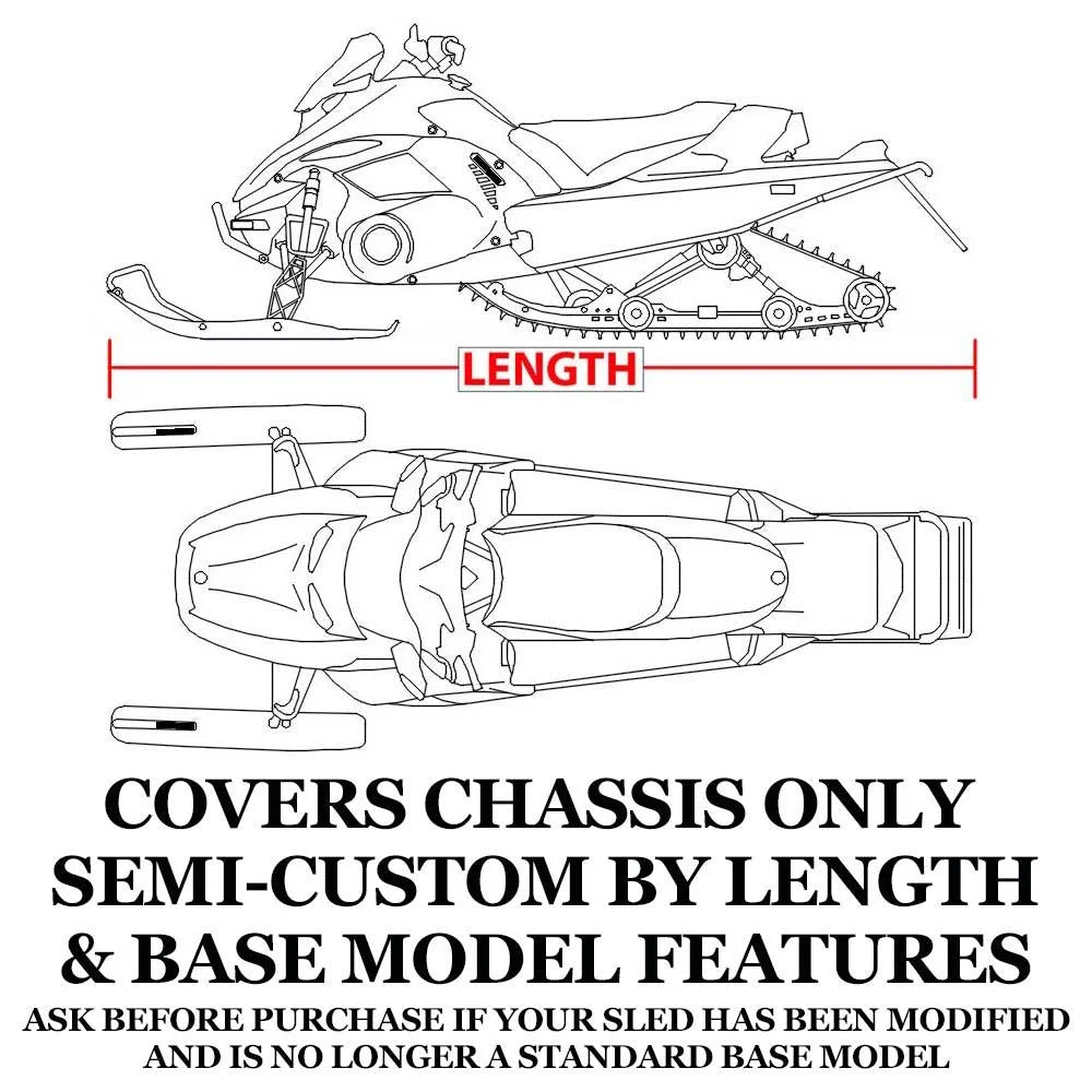 Trailerable 600 Denier Snowmobile Cover V7967
