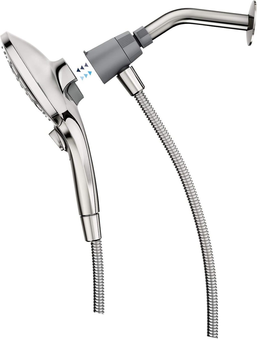 Chrome Six-Function 5.5-Inch Handheld Showerhead with Magnetic Docking System F2128