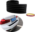 Black Rubber Rear Bumper Protector Guard for SUV/Cars (35.8Inch) Pack of 2 M918