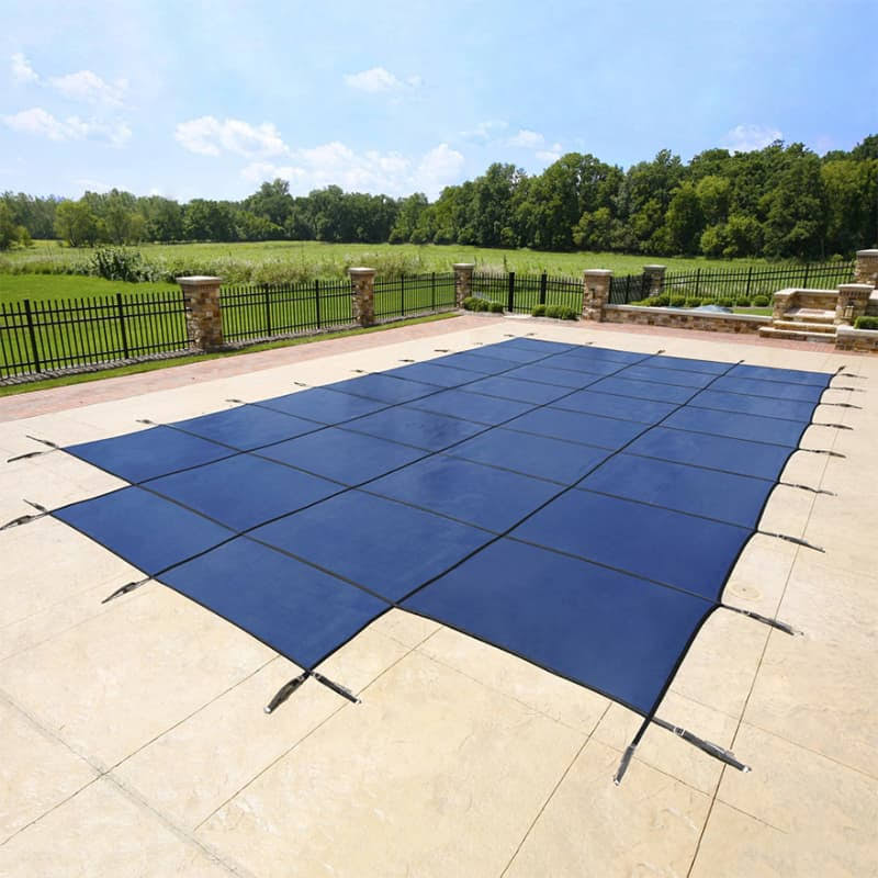 Green 18-Year Mesh Safety Cover for 12-ft x 24-ft Pool B88252