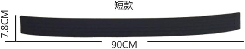 Black Rubber Rear Bumper Protector Guard for SUV/Cars (35.8Inch) Pack of 2 M918
