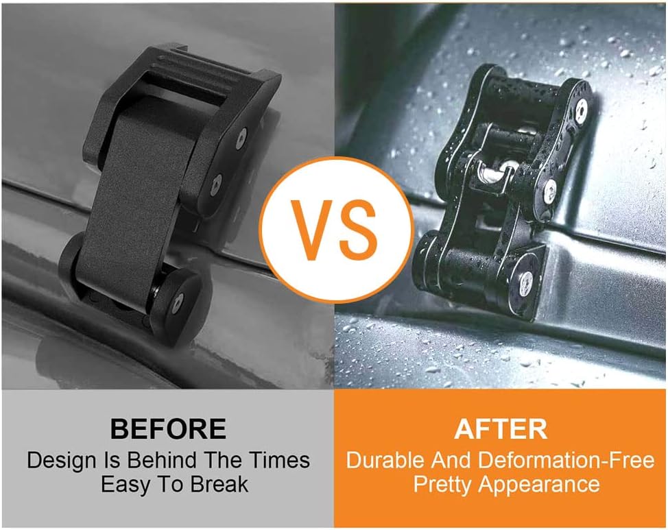 Black Aluminum Hood Latches, 1 Pair K49885