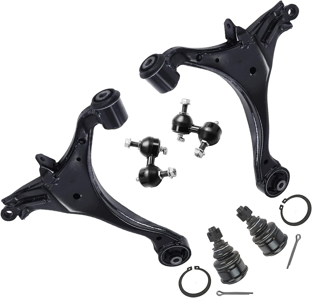 Front Lower Control Arms + Sway Bars 6pc Set J381304