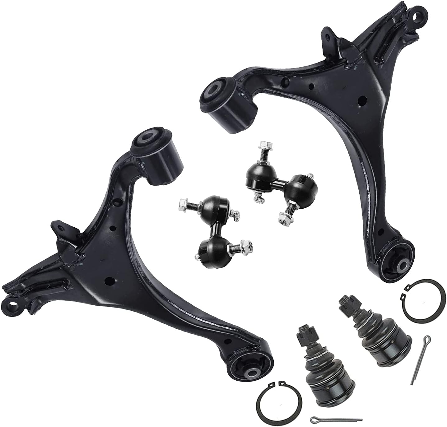 Front Lower Control Arms + Sway Bars 6pc Set J381304