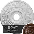 20x22OD x 3 1/2x22ID x 1 1/2x22P Hand-Painted Hickory Ceiling Medallion U46147