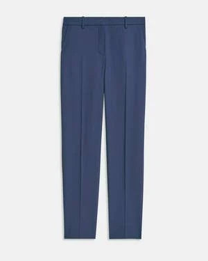 Blue Full Length Wool Pant O9241