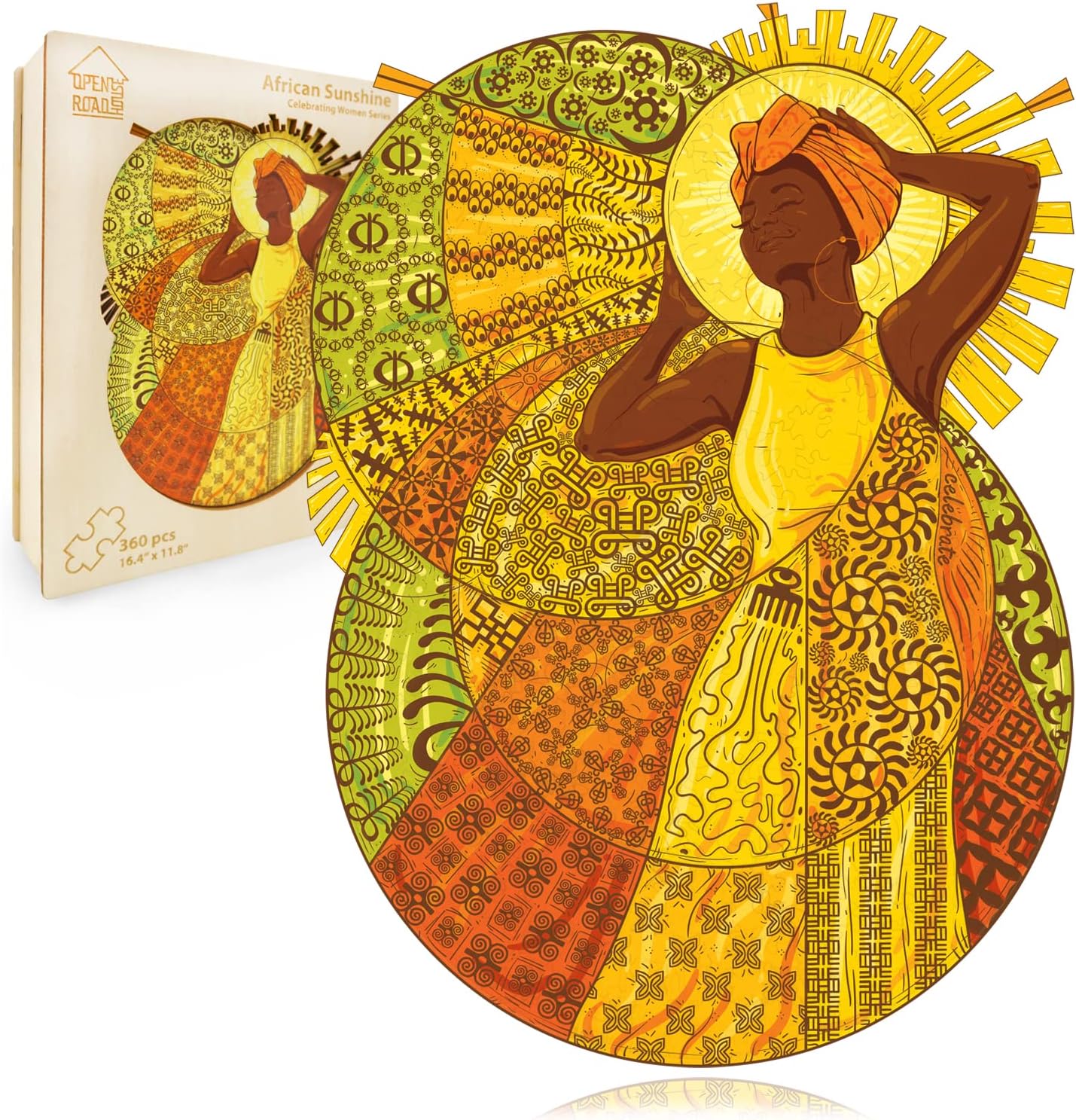 African Sunshine Wooden Jigsaw Puzzle B755867