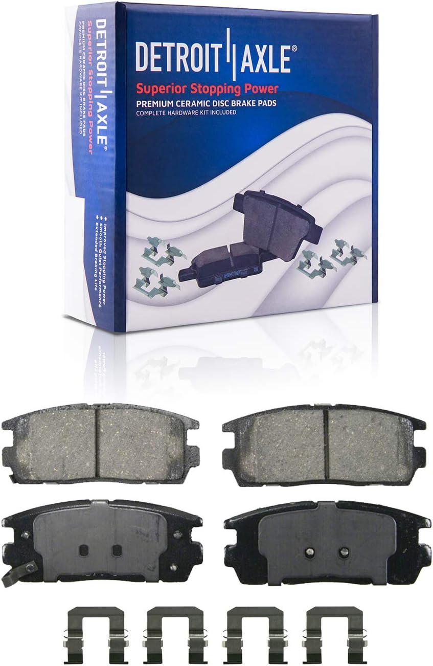 Front Rear Drilled & Slotted Rotors + Brake Pads Replacement 10pc Set D7866