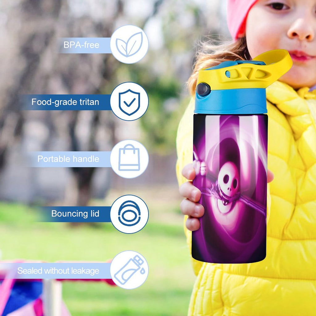 Insulated Stainless Steel Water Bottle with Straw F9183