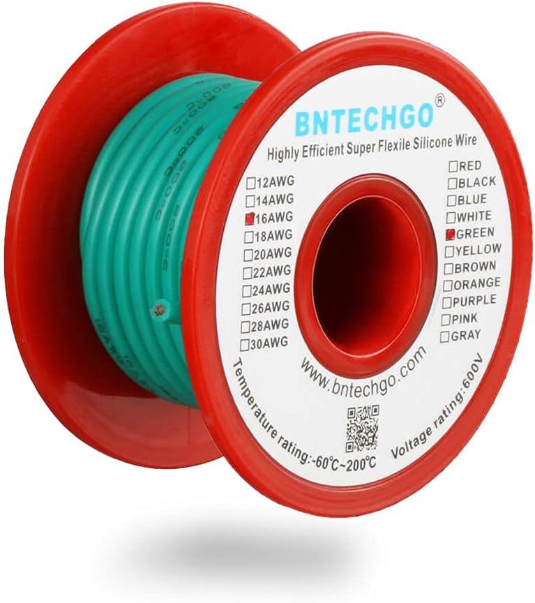16 Gauge Silicone Wire Kit 7 Color 25 ft Stranded Tinned Copper Wire Pack of 2 E837710