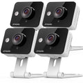 4 Pack 720p HD WiFi Wireless Home Security Camera System Two Way Audio Night W461