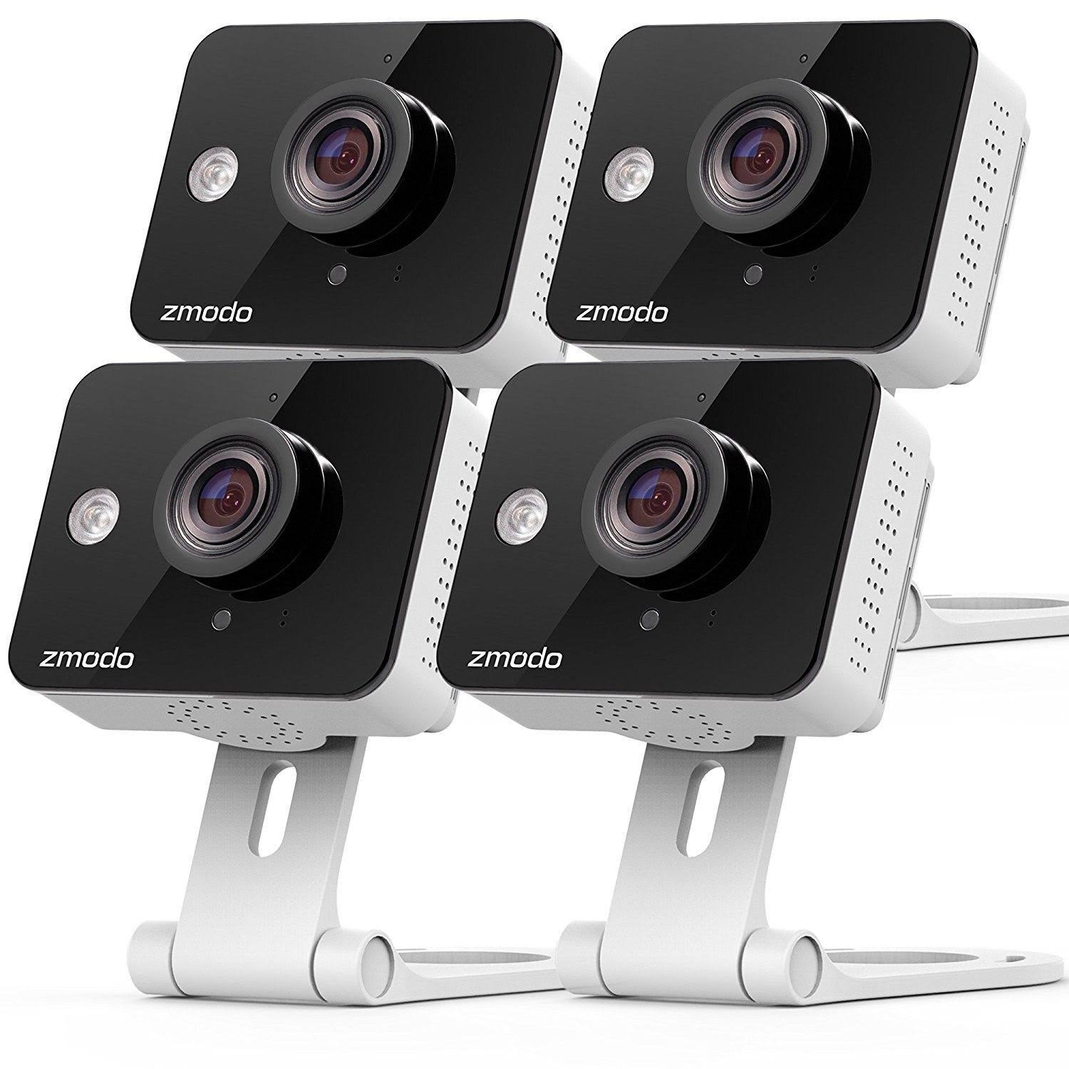 4 Pack 720p HD WiFi Wireless Home Security Camera System Two Way Audio Night W461