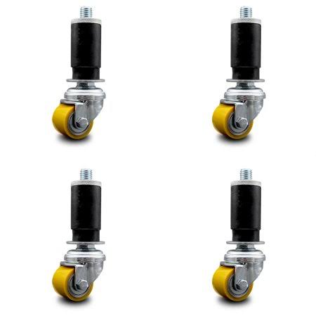 Swivel Caster Set of 4 with 35mm Wheel and Expanding Stem G466721