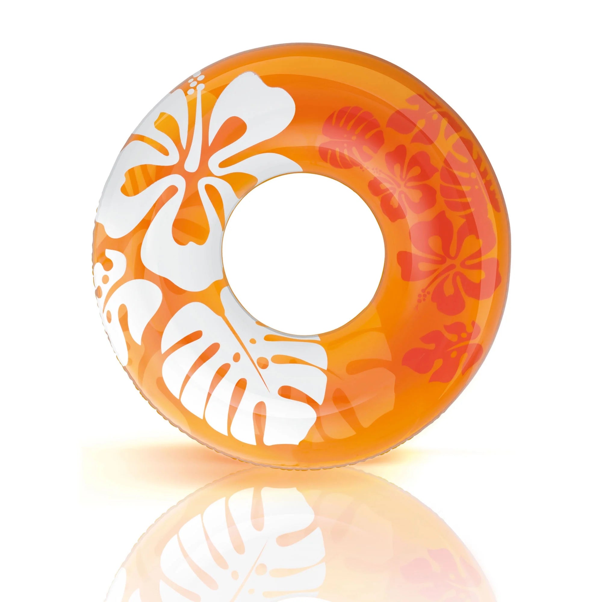 24 Pack Transparent Inflatable Round Swimming Pool Ring Float K538727