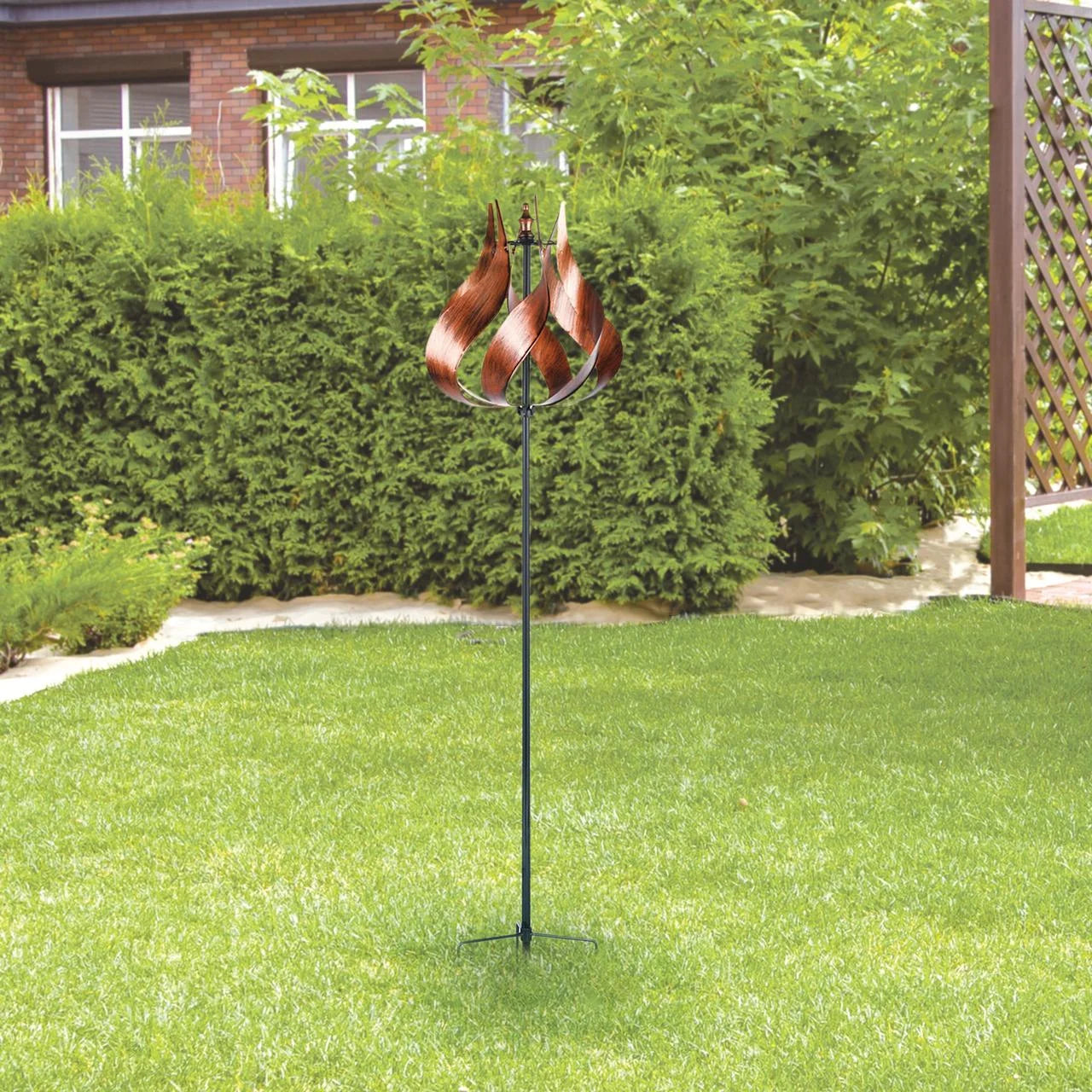 Tulip Kinetic Windmill Sculpture H59061