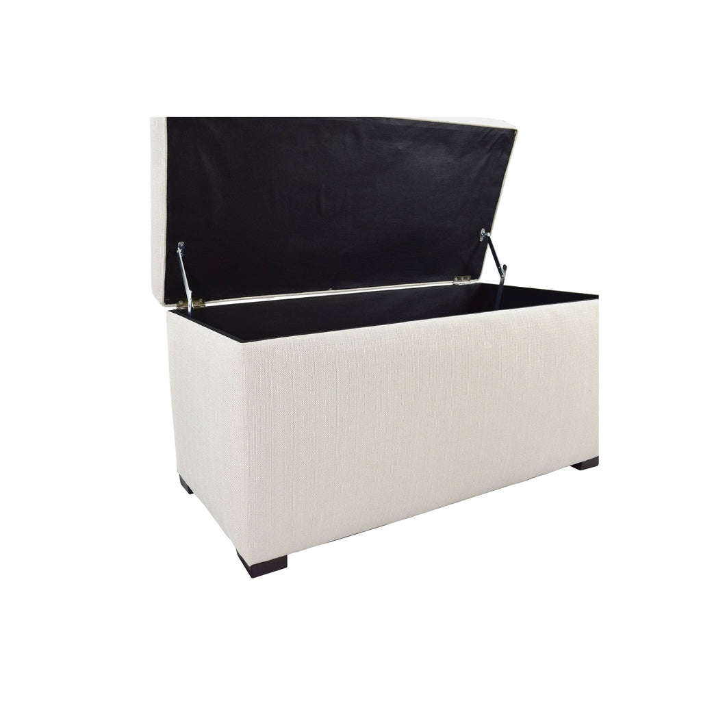 Beige Tufted Storage Bench O72295