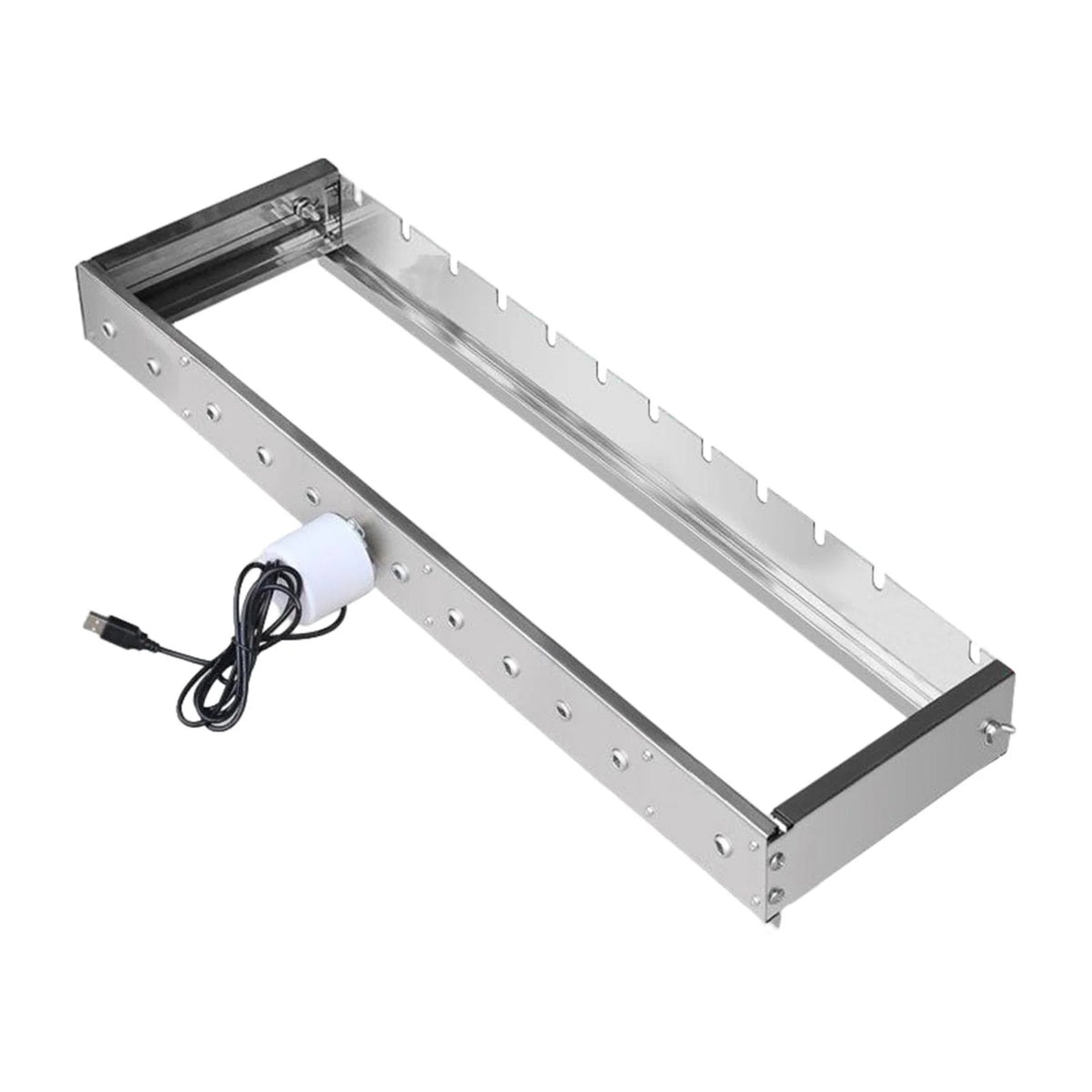 60cm Adjustable Width Rolling Heavy Duty BBQ Grill J949
